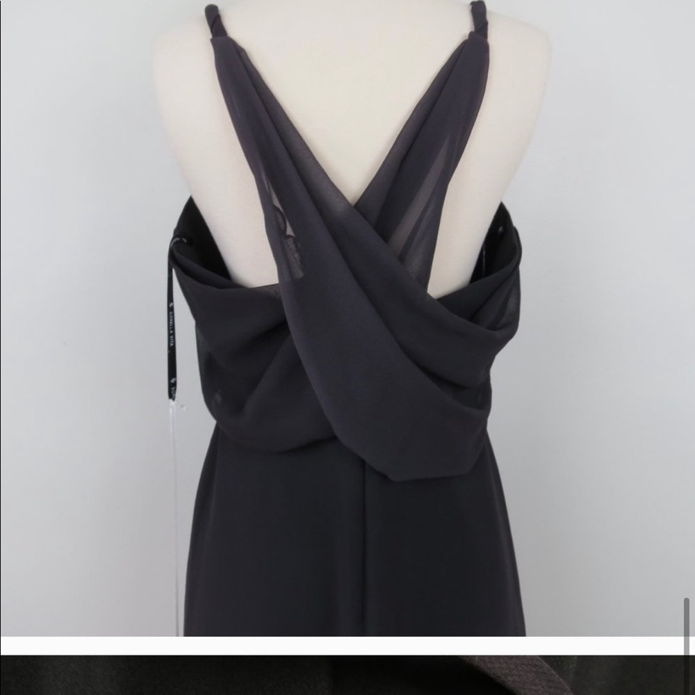 Sorella Vita Womens Nightfall Chiffon Draped Dress